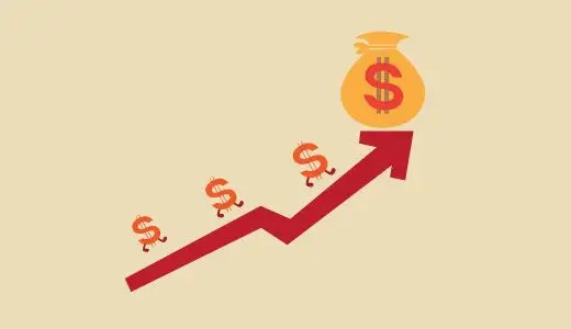 upward revenue arrow